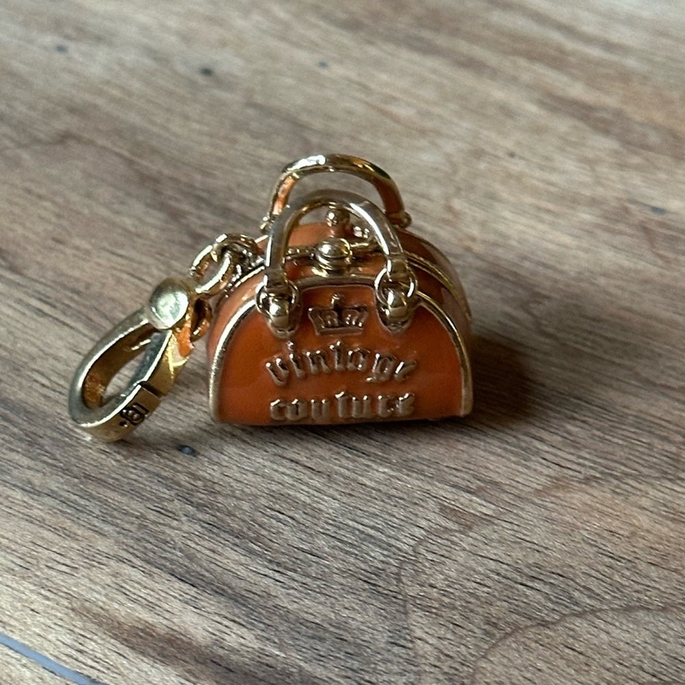 Rare Vintage Juicy Couture Enamel Bowler Bag Charm